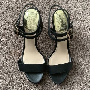 Vince Camuto double strap heel.